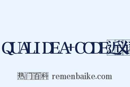 QUALIDEA+CODE近义词是什么意思的图片